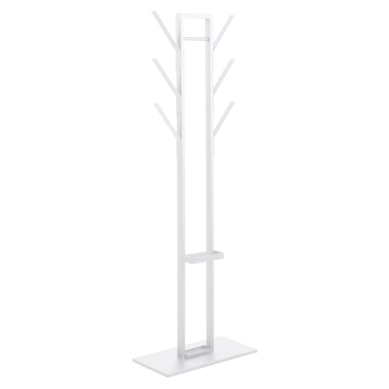 Vicksburg Metal Coat Rack With Umbrella Stand In White_2
