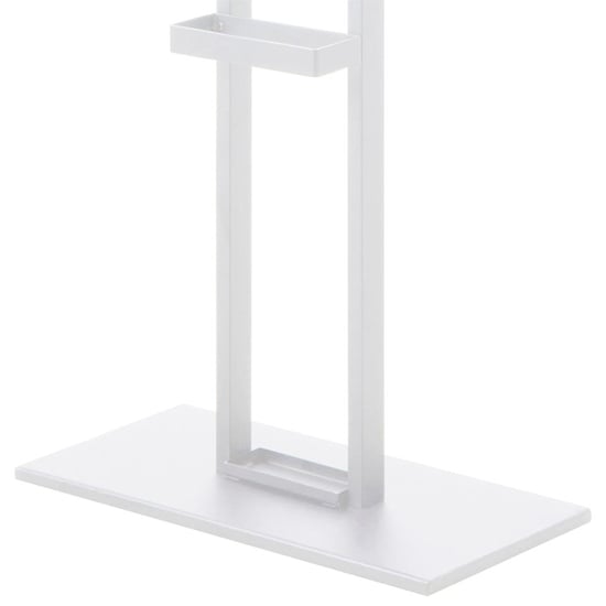 Vicksburg Metal Coat Rack With Umbrella Stand In White_4