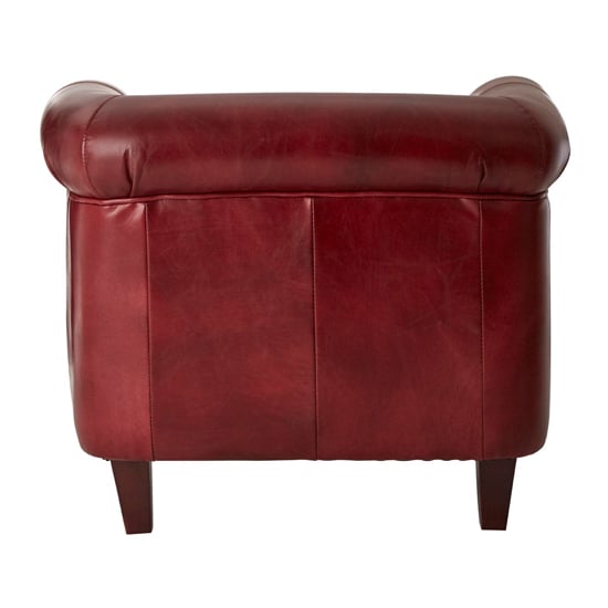 Sadalmelik Leather Armchair In Red       _4