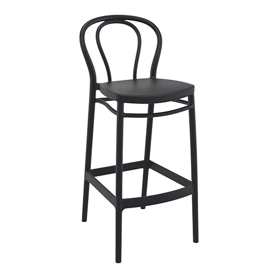 Product photograph of Victor Polypropylene With Glass Fiber Bar Chair In Black from Furniture in Fashion