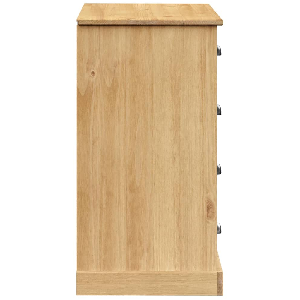 Vidor Wooden Sideboard With 2 Doors 4 Drawers In Brown