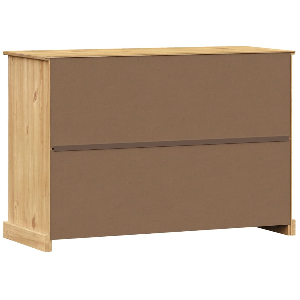 Vidor Wooden Sideboard With 2 Doors 4 Drawers In Brown