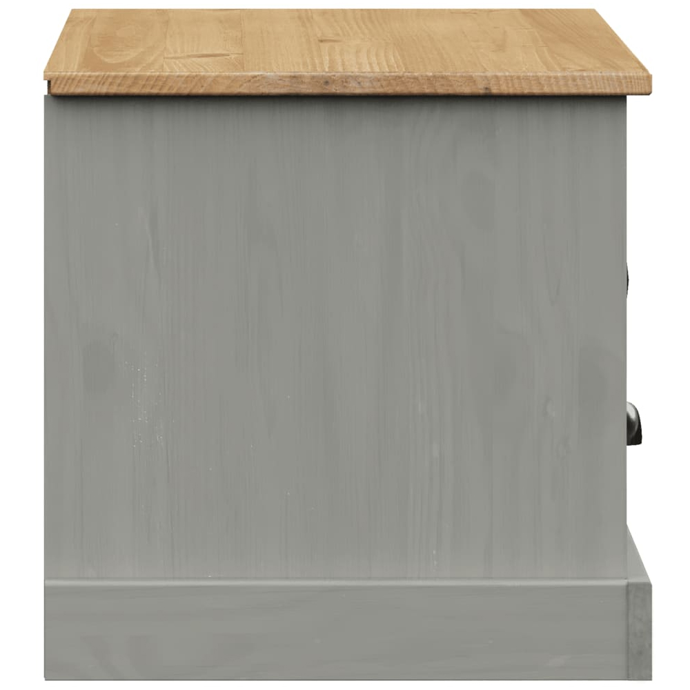 Vidor Wooden TV Stand With 1 Door 1 Drawer In Grey Brown