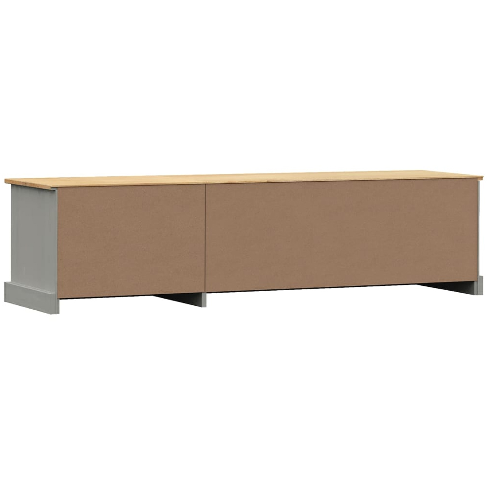 Vidor Wooden TV Stand With 1 Door 2 Drawers In Grey Brown