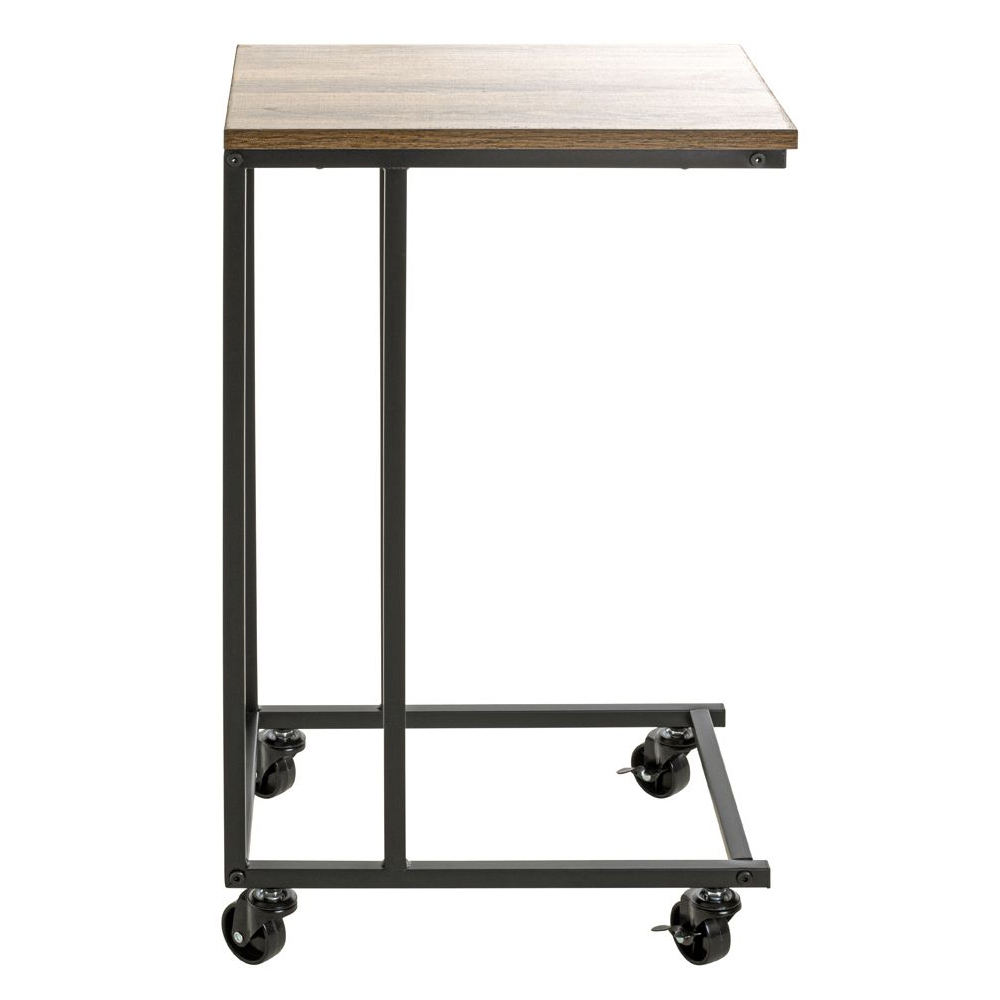 Vienna Wooden Drinks Serving Trolley In Oak And Black