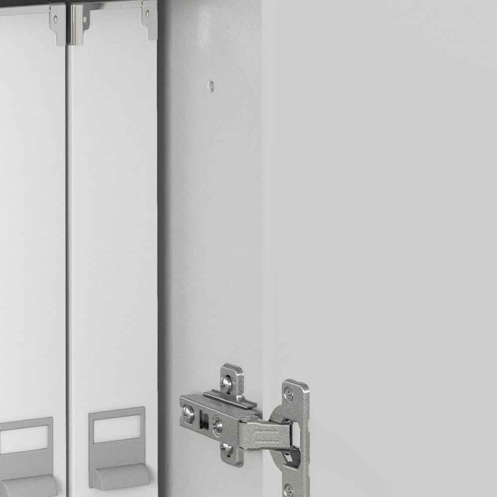 Vigo High Gloss TV Stand With 5 Doors In White