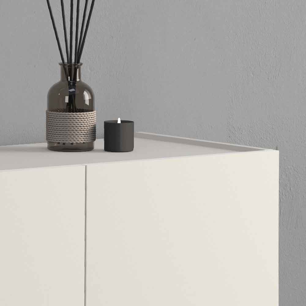 Vigo Wooden Storage Cabinet With 4 Doors In Cashmere