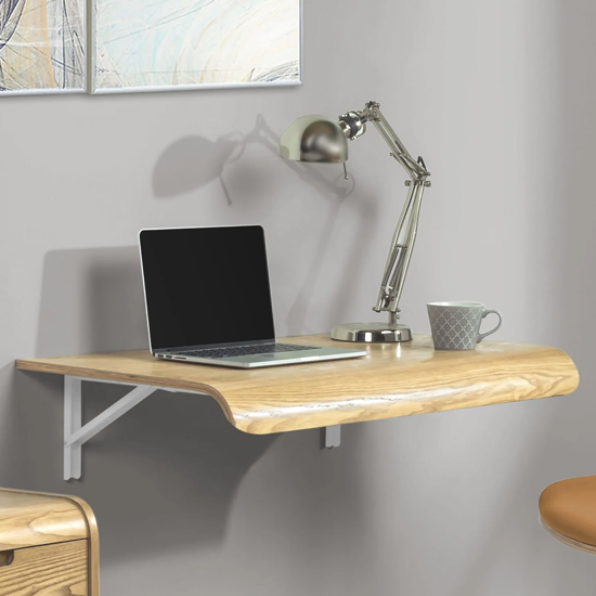 Read more about Vikena drop down wooden computer desk in oak
