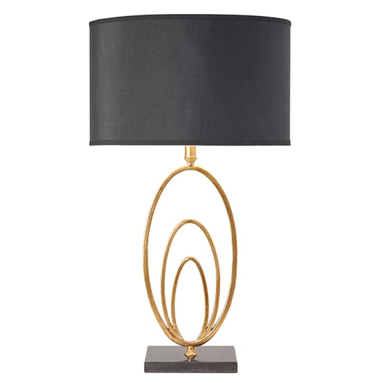 Vilana Table Lamp In Antique Gold Leaf And Black Marble Base_2