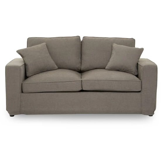 Villanova Fabric Upholstered 2 Seater Sofa In Grey