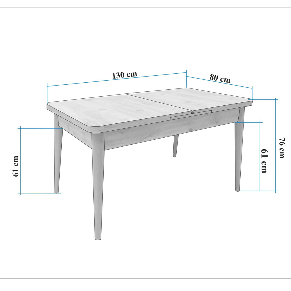 Vina Atlantic Pine Rectangular Wooden Extending Dining Table with 4 Fabric Anthracite Chairs and 1 Bench
