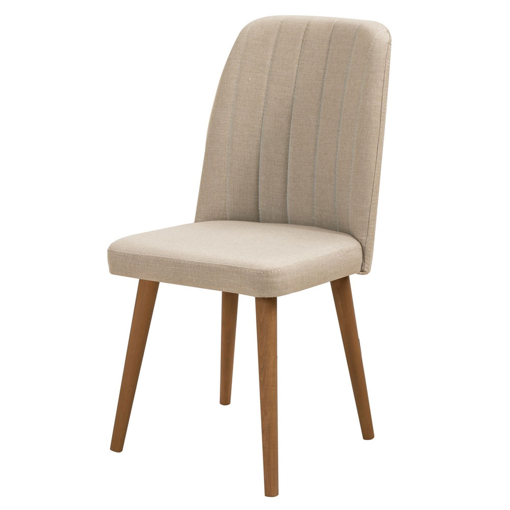 Vina Atlantic Pine Rectangular Wooden Extending Dining Table with 4 Fabric Cream Chairs and 1 Bench