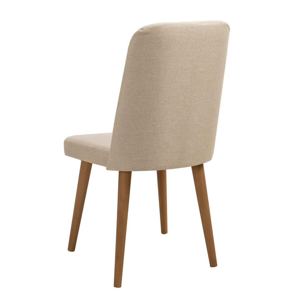 Vina Atlantic Pine Rectangular Wooden Extending Dining Table with 4 Fabric Cream Chairs and 1 Bench