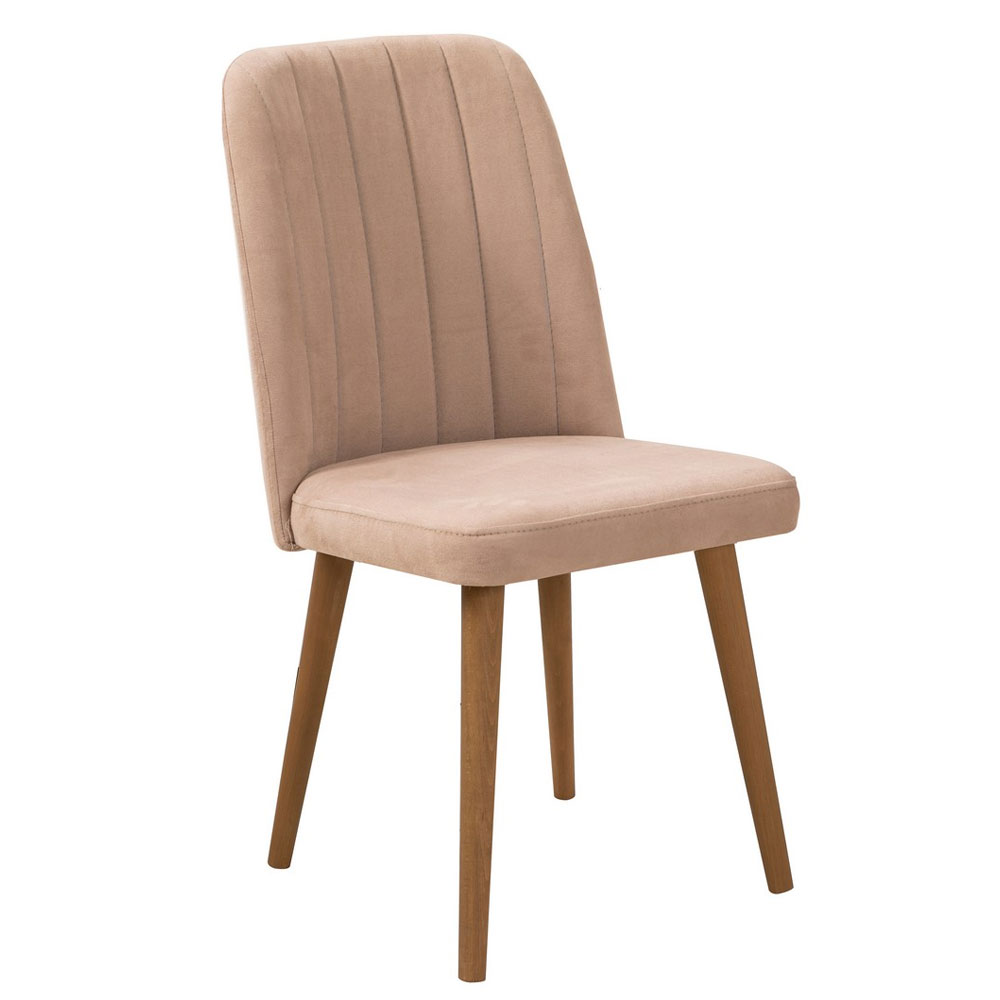 Vina Atlantic Pine Rectangular Wooden Extending Dining Table with 4 Fabric Stone Chairs and 1 Bench