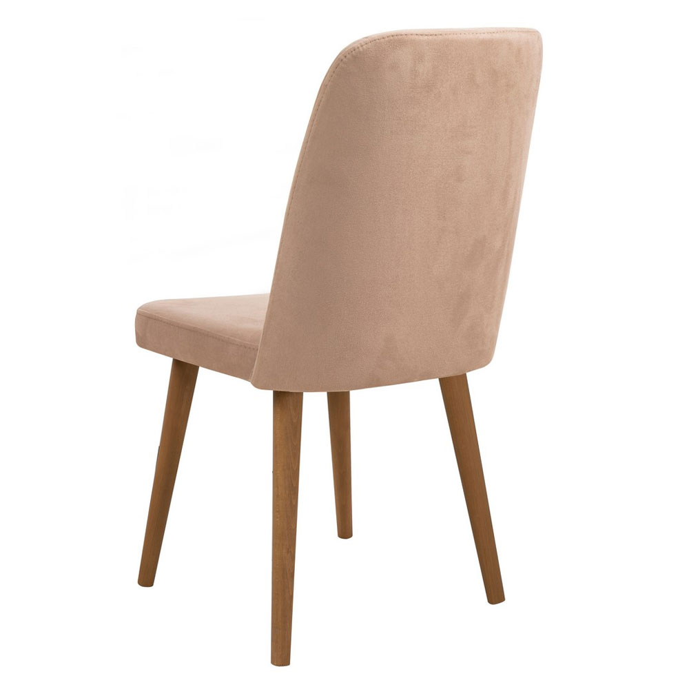 Vina Atlantic Pine Rectangular Wooden Extending Dining Table with 4 Fabric Stone Chairs and 1 Bench