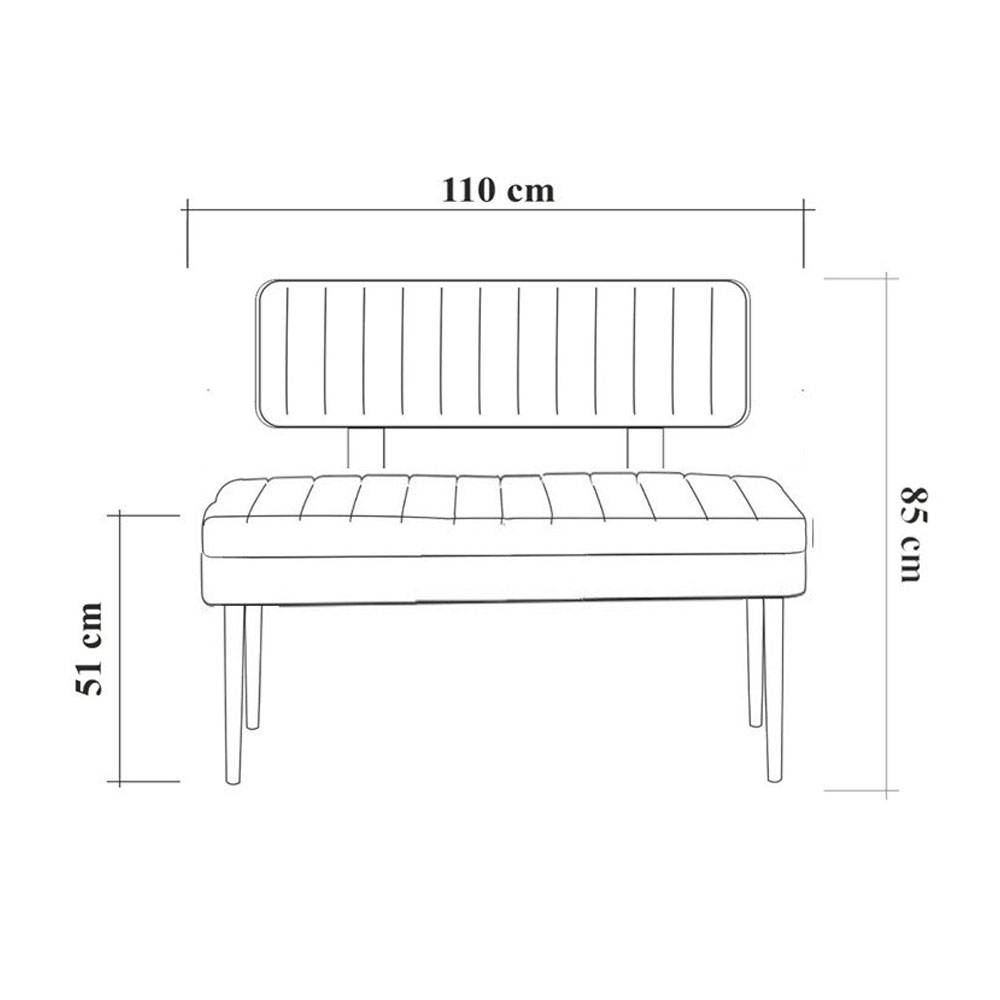 Vina Velvet Dining Bench with Atlantic Pine Wooden Frame in Stone