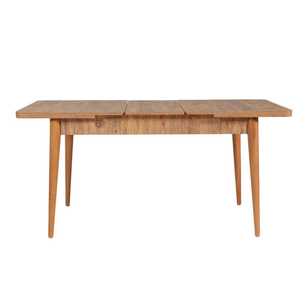 Vina Rectangular Wooden Extending Dining Table in Atlantic Pine