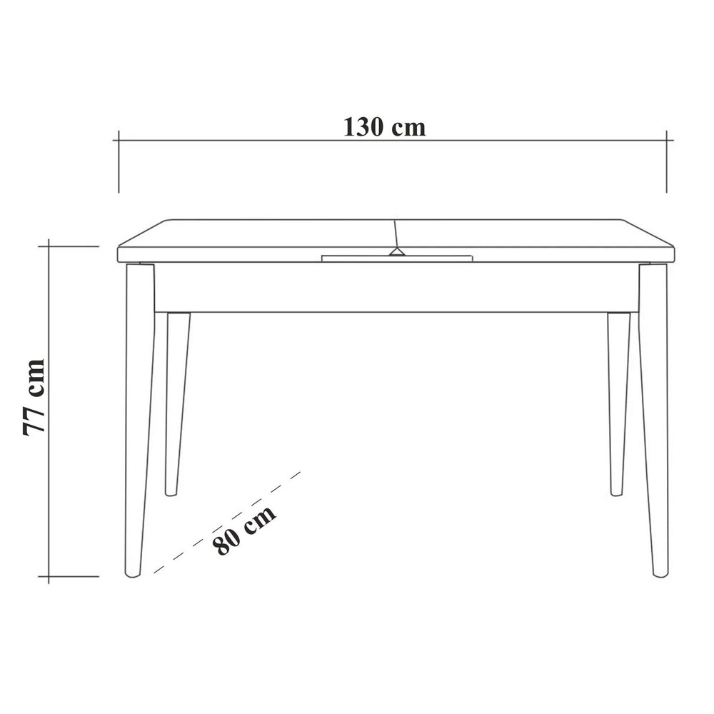 Vina Rectangular Wooden Extending Dining Table in Atlantic Pine