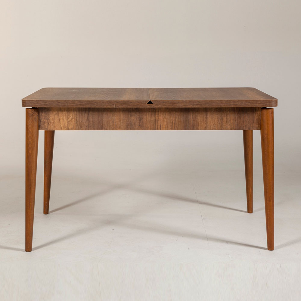 Vina Rectangular Wooden Extending Dining Table in Walnut