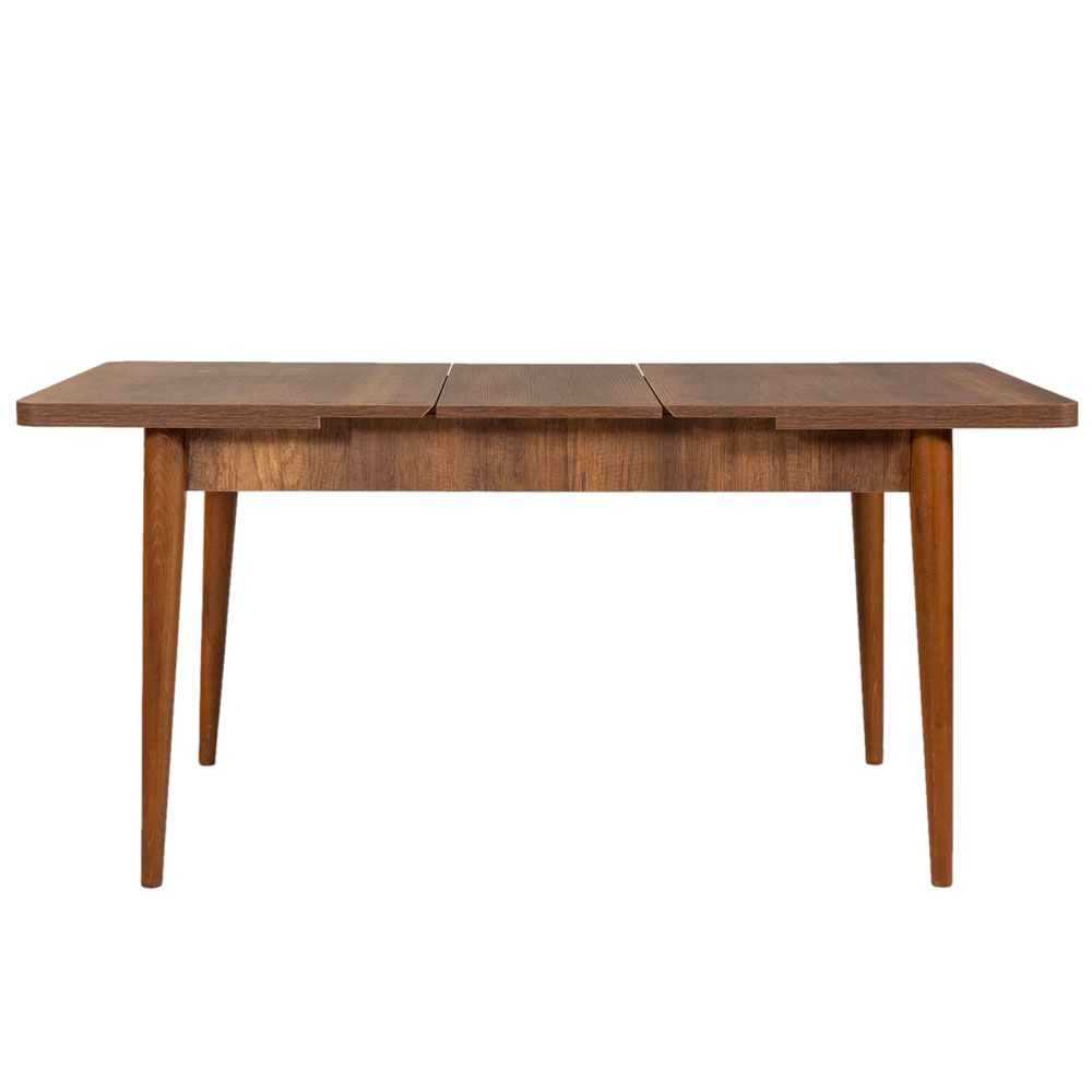 Vina Rectangular Wooden Extending Dining Table in Walnut