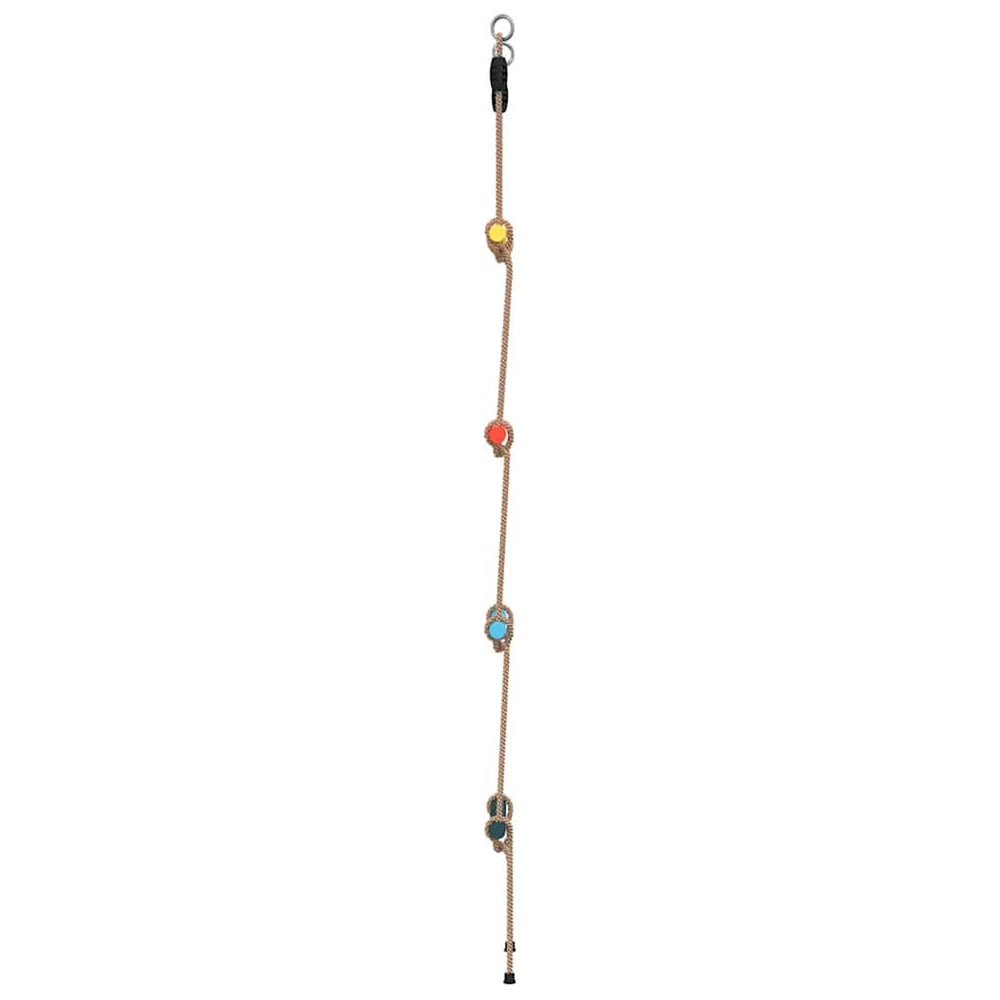 Vineland Rattan Kids Rope Ladder With 4 Rungs In Multicolour