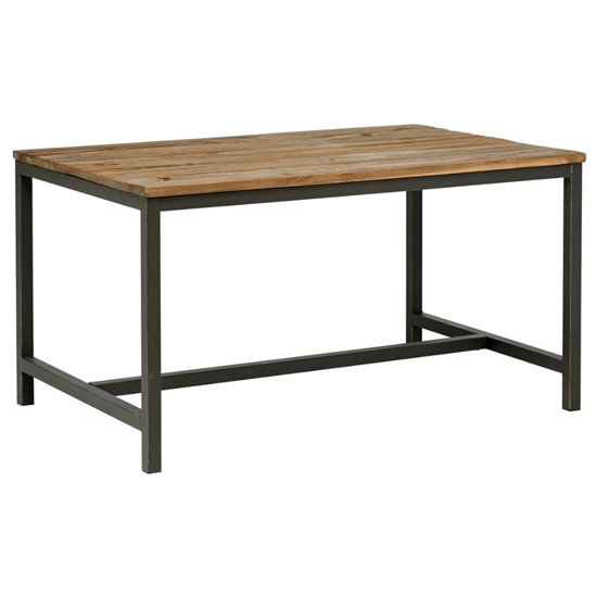 Read more about Vineyard rectangular 140cm wooden dining table in old elm