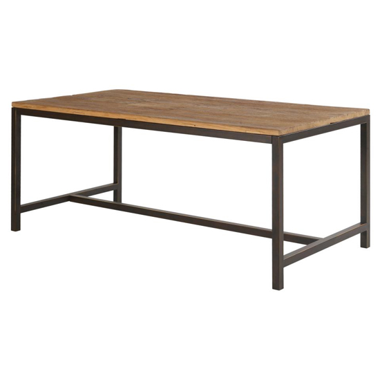 Read more about Vineyard rectangular 180cm wooden dining table in old elm