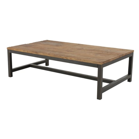 Read more about Vineyard rectangular wooden coffee table in old elm