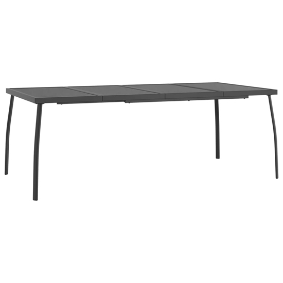 Vino Large Steel 9 Piece Garden Dining Set In Anthracite
