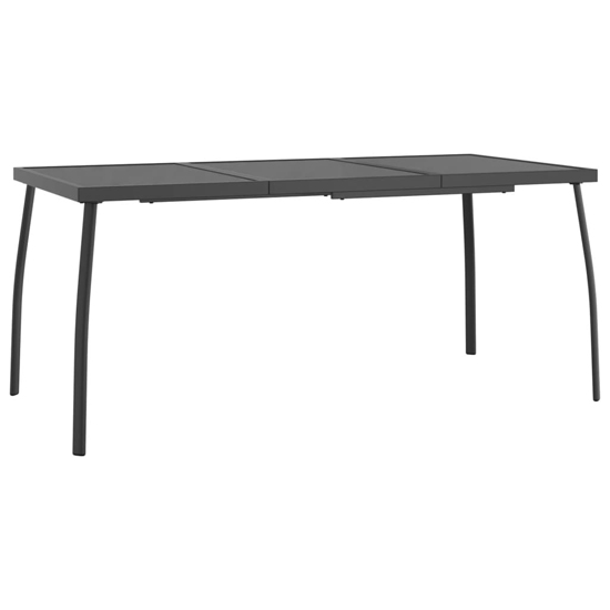 Vino Medium Steel 5 Piece Garden Dining Set In Anthracite