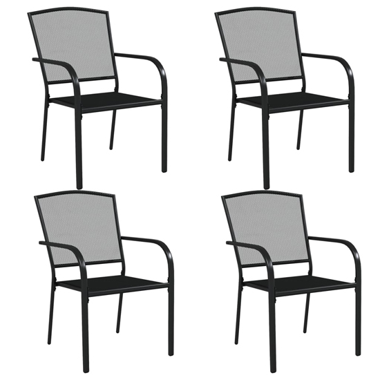 Vino Medium Steel 5 Piece Garden Dining Set In Anthracite