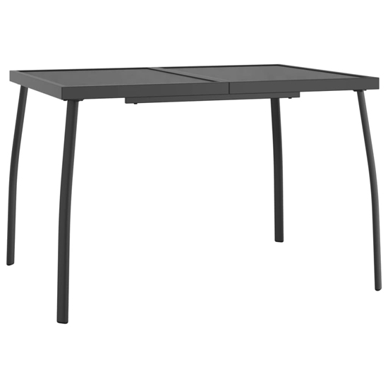 Vino Small Steel 3 Piece Garden Dining Set In Anthracite