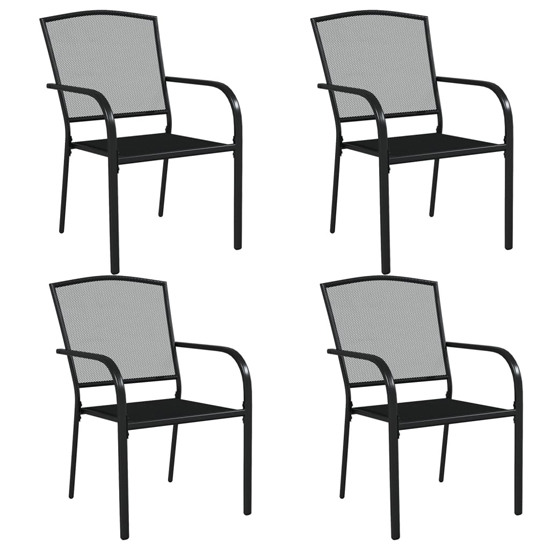 Vino Small Steel 5 Piece Garden Dining Set In Anthracite