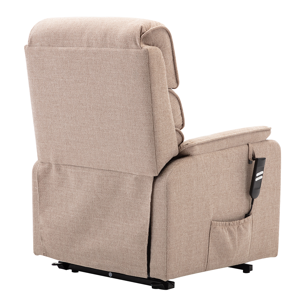 Viola Fabric Electric Recliner Chair In Lisbon Wheat