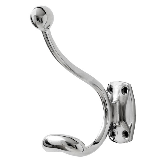 Violin Metal Single Hook Coat Hanger In Silver Furniture in Fashion