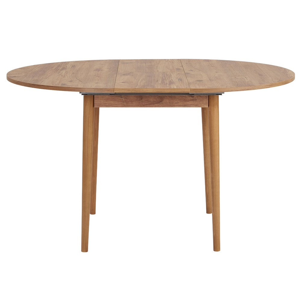 Vionael Oval Wooden Extending Dining Table in Atlantic Pine