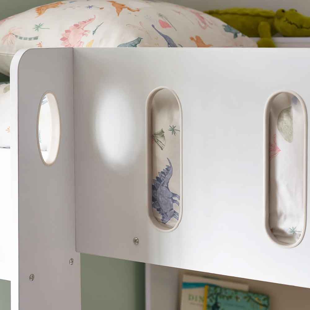 Virelli Wooden Double Bunk Bed in White