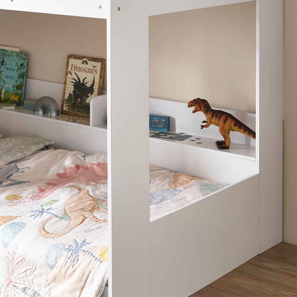 Virelli Wooden Double Bunk Bed in White