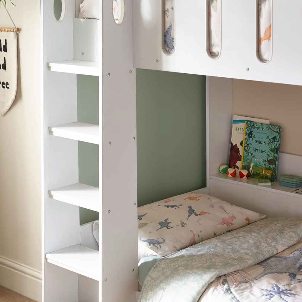 Virelli Wooden Double Bunk Bed in White
