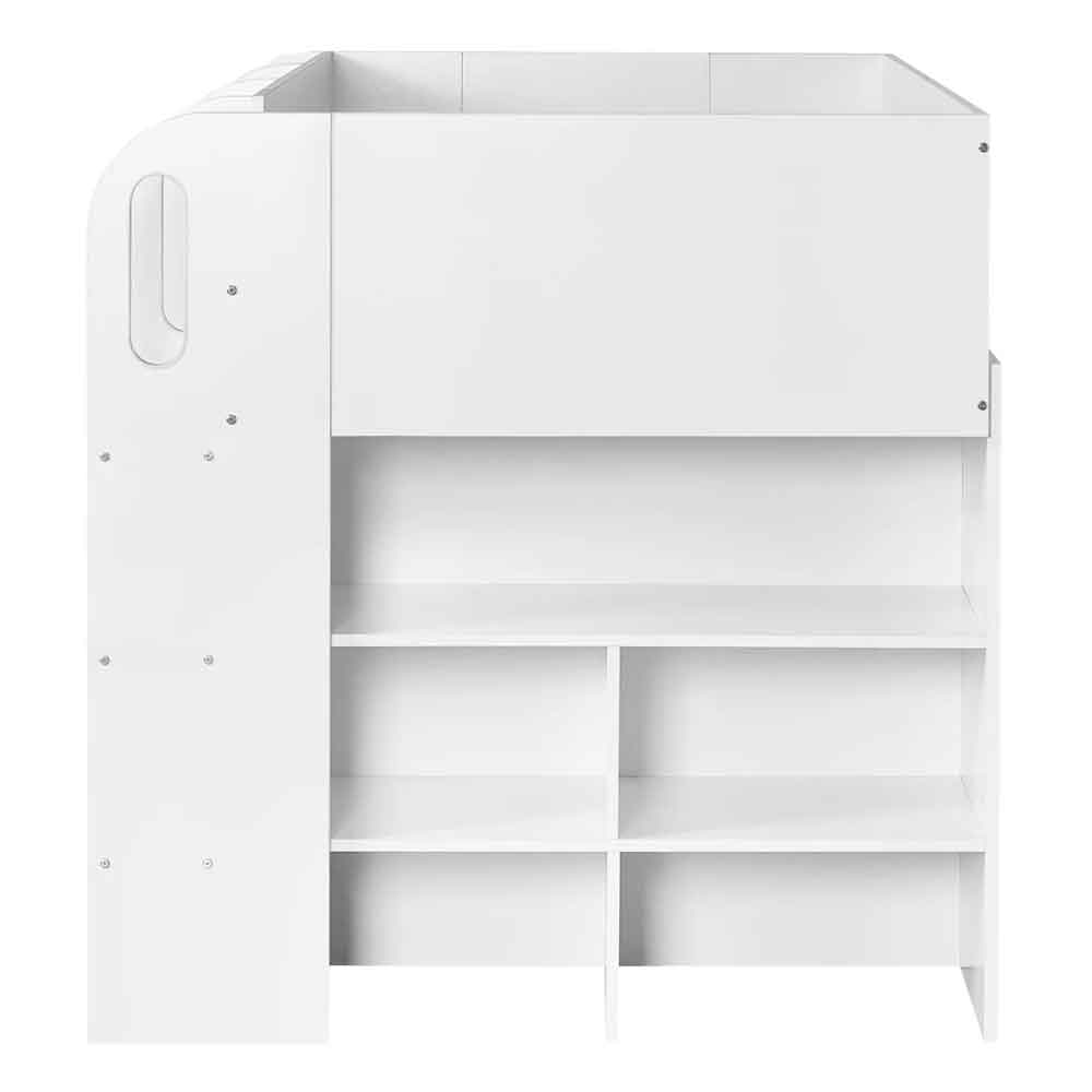 Virelli Wooden Mid Sleeper Bunk Bed in White