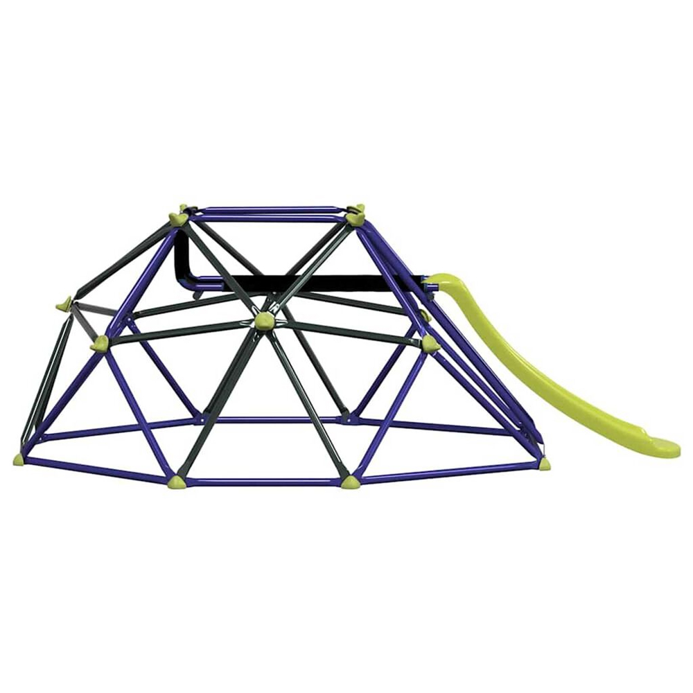 Viroqua 8ft Steel Kids Climbing Dome With Slide In Blue