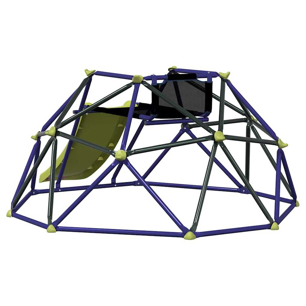 Viroqua 8ft Steel Kids Climbing Dome With Slide In Blue