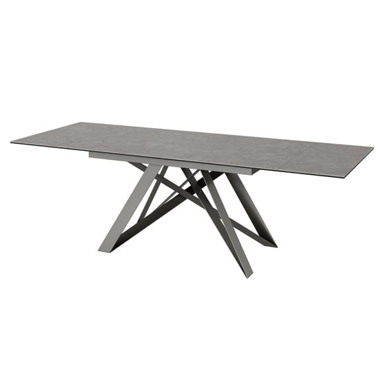 Read more about Visoke extending ceramic dining table in grey