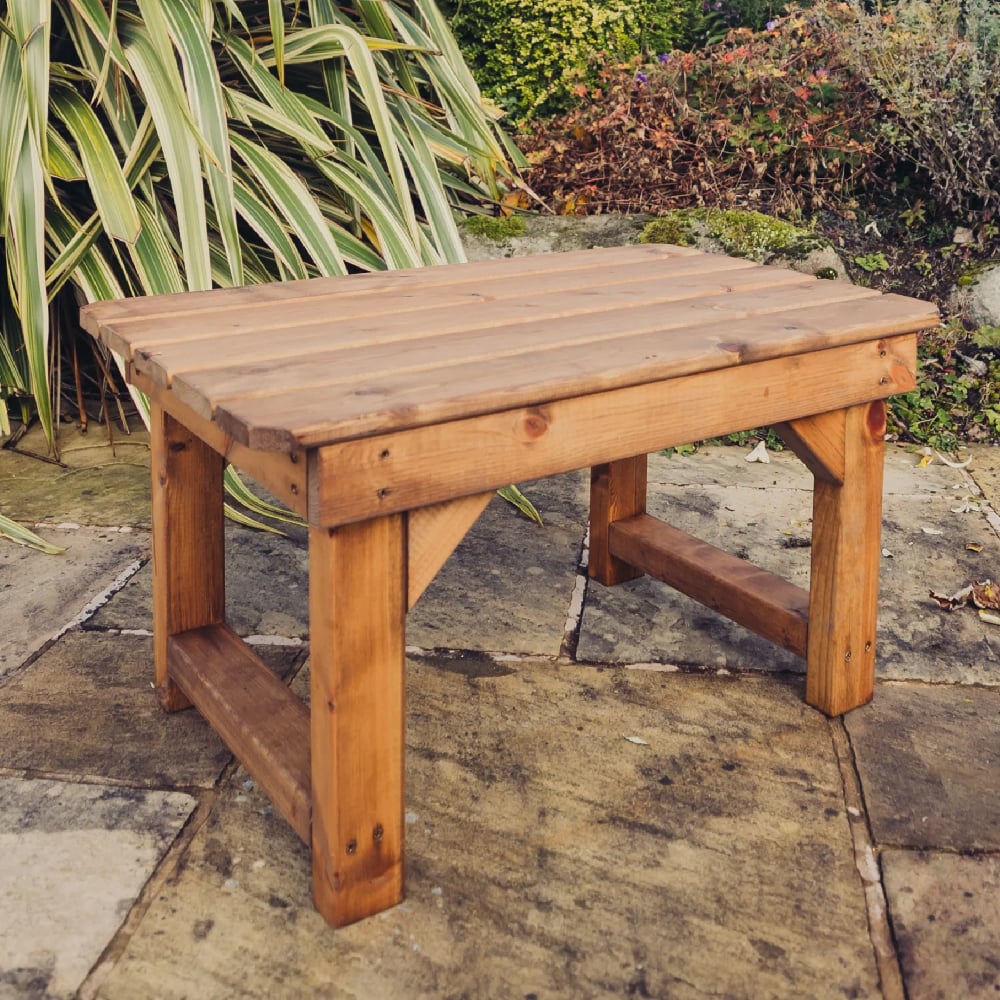 Product photograph of Visalia Wooden Garden Coffee Table In Natural from Furniture in Fashion