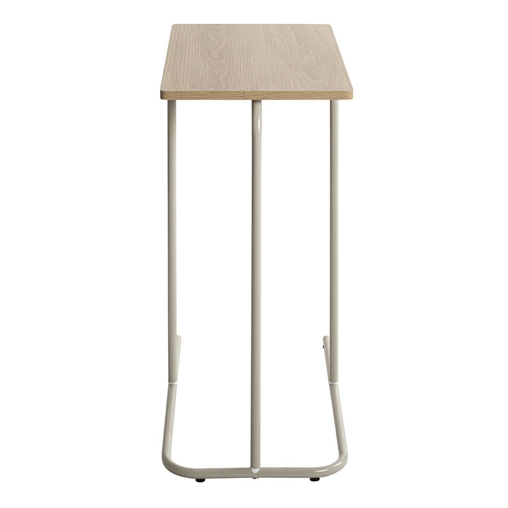 Viseu Wooden Side Table in Grey and Oak