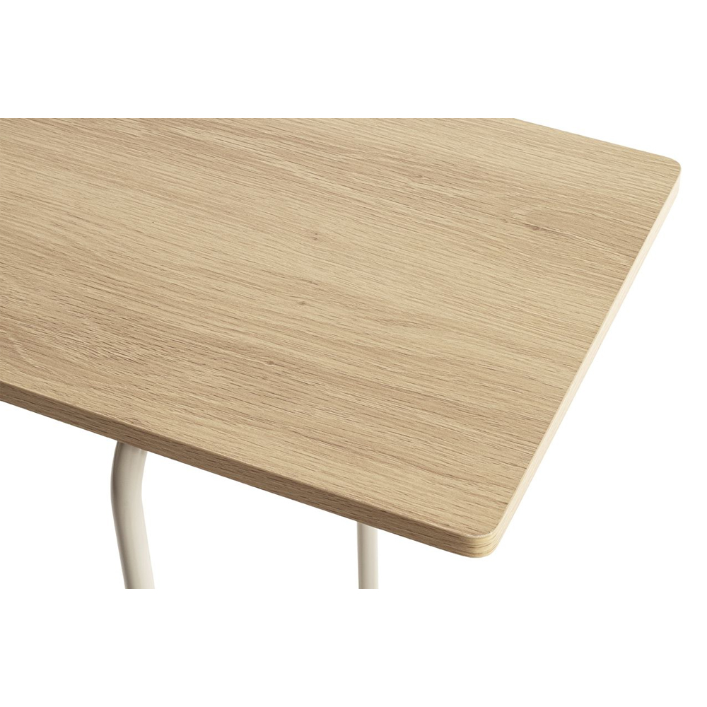 Viseu Wooden Side Table in Grey and Oak