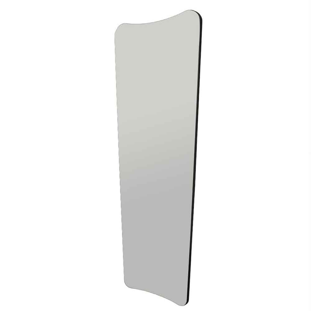 Vitros Glass Wall Mirror with Black Wooden Frame