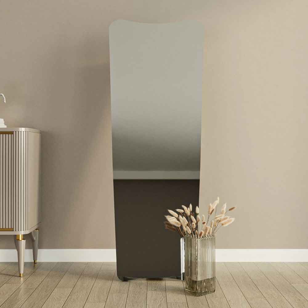Vitros Wooden Full Length Cheval Mirror in Black