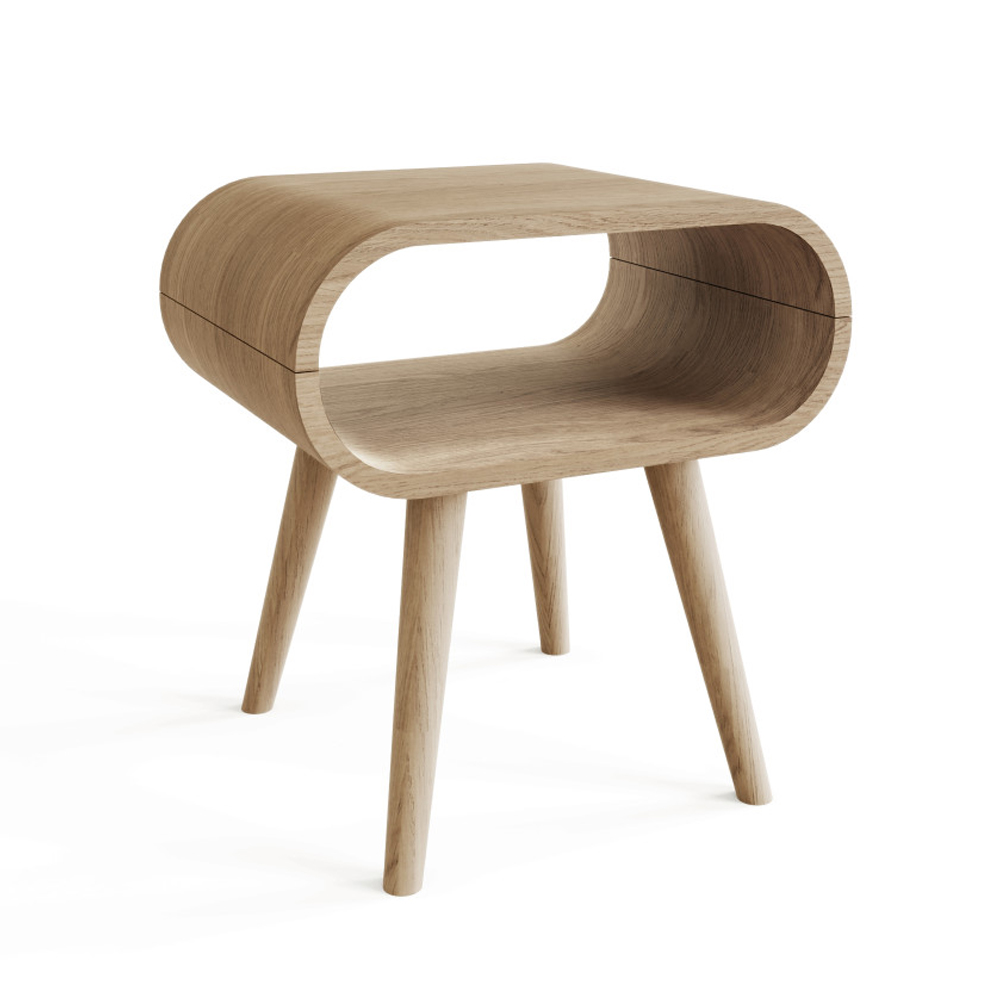 Vormel Wooden Side Table in Oak