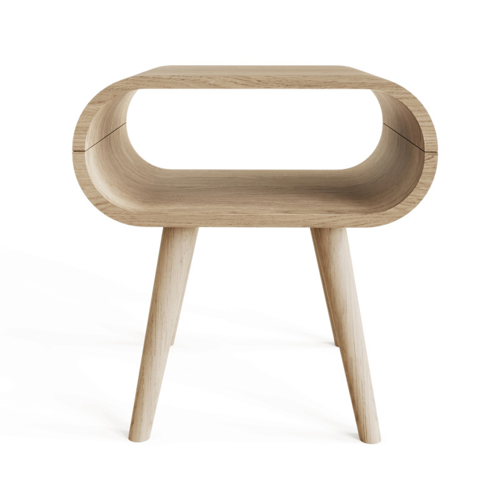 Vormel Wooden Side Table in Oak